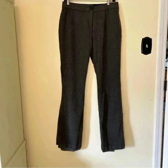 Kate Spade Live Colorfully Wool Dress Pants Grey Size 10 Bootcut - Picture 3 of 5